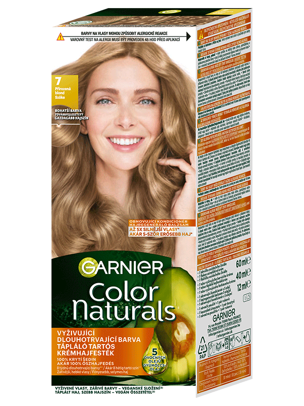 Color Naturals permanentná farba na vlasy 7 Prirodzená blond