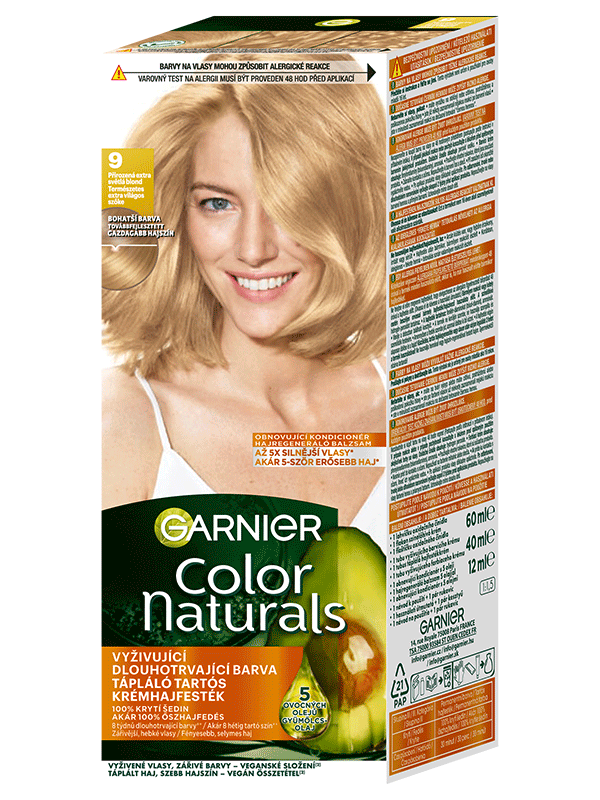 Color Naturals permanentná farba na vlasy 9 Prirodzená extra svetlá blond