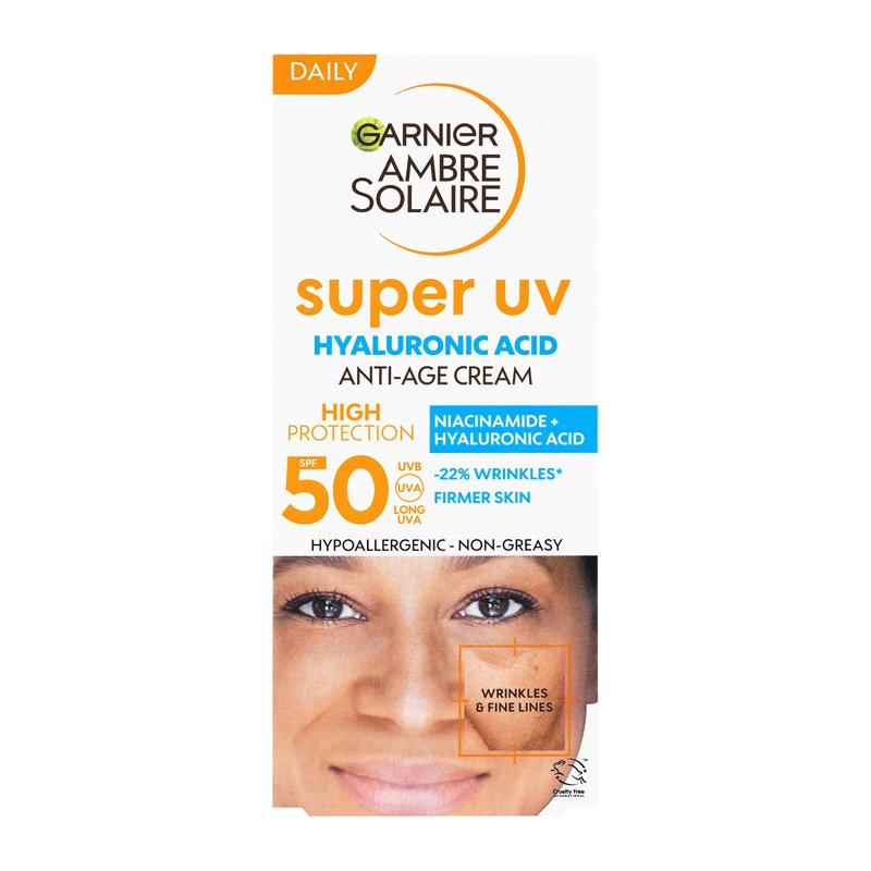 Ambre Solaire Super UV ochranný krém na tvár proti vráskam SPF 50 - 2